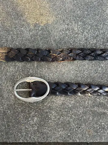 빈티지 웨빙 벨트 구제 의류