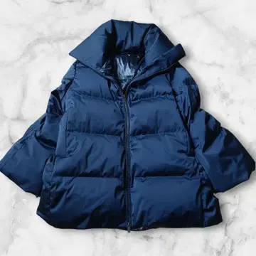 [ 새상품급 ] 유니클로 +J 다운 볼륨 자켓 빅 사이즈 네이비 XL