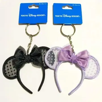 완판템 디즈니 머리띠 키링 퍼플 블랙 택 포함