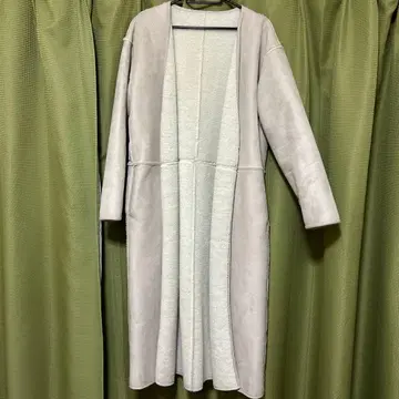 [니코앤드] 노카라 롱 코트 프론트 오픈 리버서블