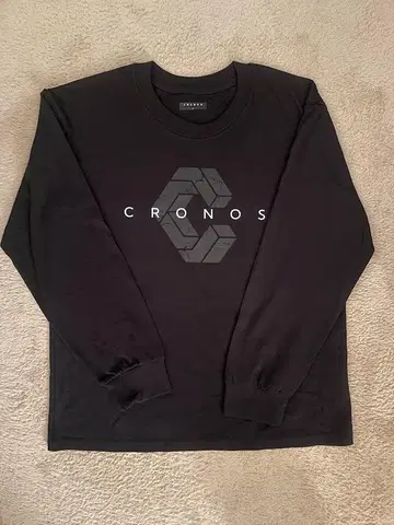 CRONOS 블랙 롱T M 사이즈