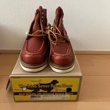 RED WING 아이리쉬 세터 9851 카누 모크 7 1/2