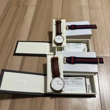 DW Daniel Wellington 시계 2세트 남성용 여성용