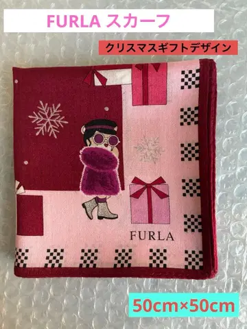 FURLA 크리스마스 기프트 손수건 ( 스카프 )