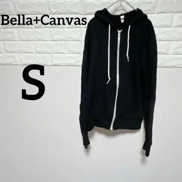 [ Bella+Canvas ] S 긴팔 후드 부착 후드티 블랙