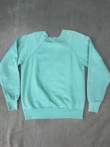 탈텍스 민트 그린 래글런 슬리브 맨투맨 S 빈티지