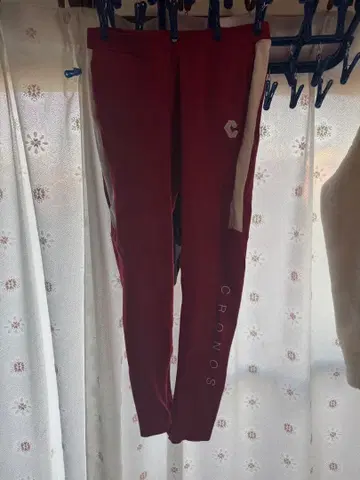 CRONOS 와인 레드 핏 팬츠 크로노스