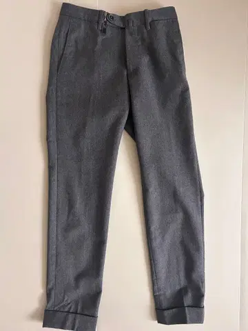 그레이 슬랙스 스트라이프 안감