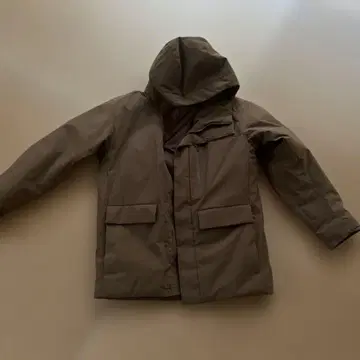 브라운 다운 자켓 S 유니클로