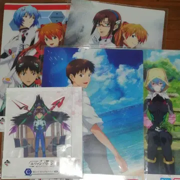 신지 아스카 레이 마리 제일복권 8종 에반게리온 뒷면 코드 더 비스트