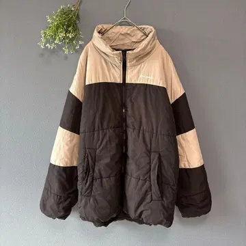 마크곤잘레스 [F] 성숙 캐주얼 경량 바이컬러 로고 패딩 자켓