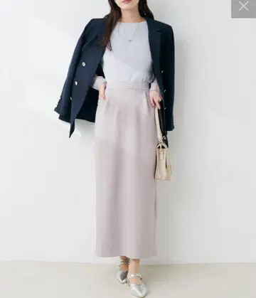 새상품 natural couture 퍼지 타이트 내로우 스커트