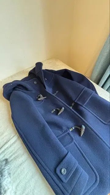 MACPHEE 네이비 더플 코트