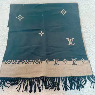 미사용 새상품 블랙 브라운 대형 스톨 머플러