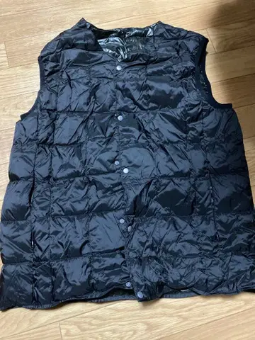 TAION 다운 베스트 블랙