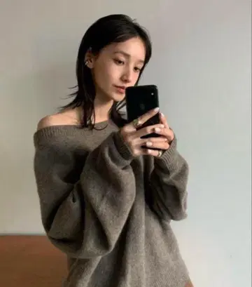 CLANE DEFORM BOAT NECK YAK KNIT TOPS