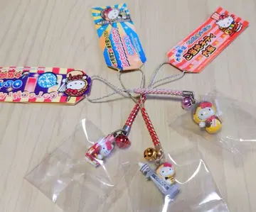 산리오 헬로키티 고토치 Kitty 오사카 한정 스트랩 3개 세트