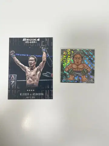 아베마에서 RIZIN 특전 아사쿠라 미쿠루 스티커 카드 세트