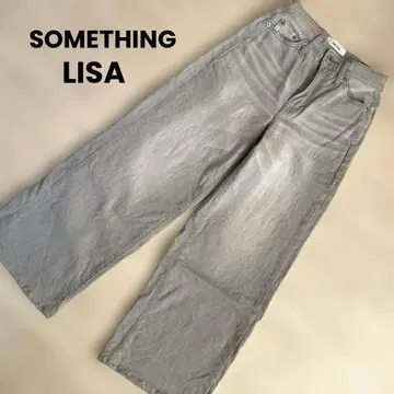 SONETHING 썸씽 LISA 데님 와이드 팬츠 라이트 그레이
