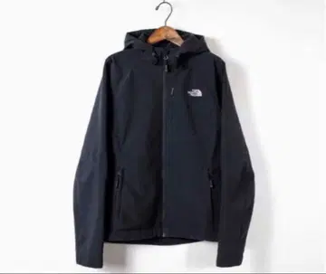 The North Face 블랙 후드 부착 자켓