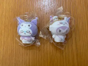 산리오 치이카와 (먼작귀) 시크릿 플로키 마스코트 참 쿠로미 모몽가