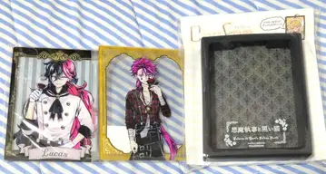악마 집사와 검은 고양이 라토 루카스 캐릭터 프레임 카드 프레임 3점