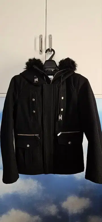 renoma HOMME 울 하프 코트 남성용