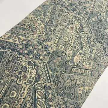 6678 그린 계열 코몬 옷감 순수 실크 사라사