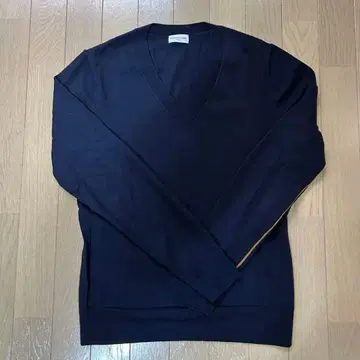 DRIES VAN NOTEN 네이비 V넥 스웨터 S