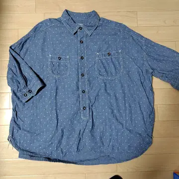 옴니갓 도트 무늬 샴브레이 셔츠 2 일본제