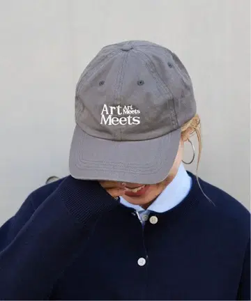 새상품 OUTDOOR 아트미츠 유주얼싱스 로고 캡 그레이