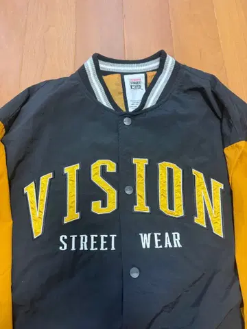 VISION STREET WEAR 나일론 와펜 바시티 자켓