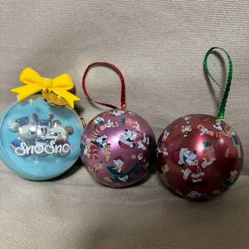 디즈니 스노우 스노우 오너먼트 3개 세트