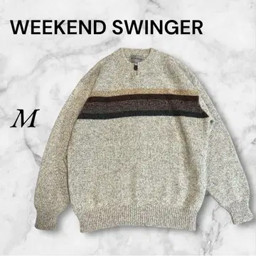 위켄드 스윙어 빈티지 니트 스웨터 M 사이즈 지퍼
