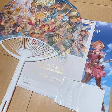 그랑블루 판타지 그라페스 입장 리플렛 특전 부채