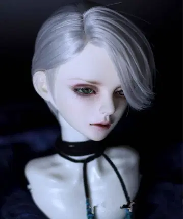 해외 제조사제 인형 가발 8-9인치 실버