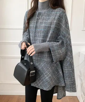 여성용 아우터 코트 망토 코트 패션 가을 겨울 의류 망토 디자인