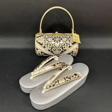 니시진 오비지 조리 백 블랙 금 실버 조리 통굽