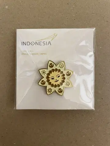 만박 EXPO2025 인도네시아관 핀 배지 화이트 인도네시아 파빌리온