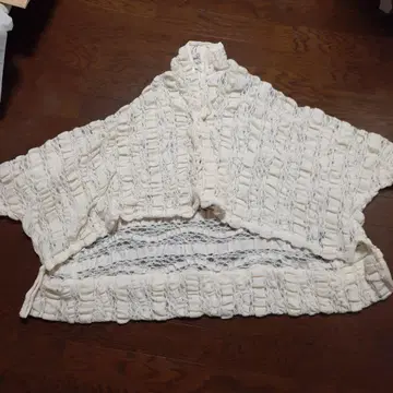 아이가풍 아이보리 레이스 니트 가디건 미사용