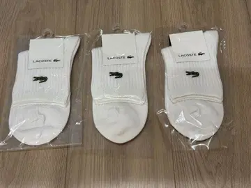 새상품 LACOSTE 삭스 양말 3족 세트 22~24cm 라코스테