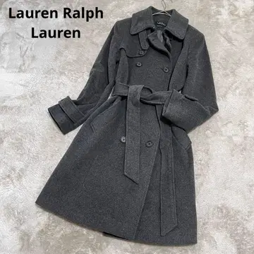 컨디션 최상 로렌 랄프 로렌 울, 캐시미어 트렌치코트 그레이 2