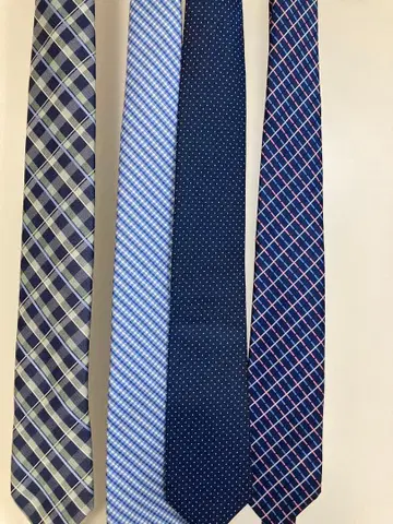 브랜드 넥타이 4세트 캘빈클라인 마이클코어스 블루 계열