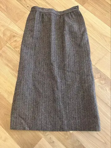 빈티지 Pendleton 울 헤링본 플레어 스커트