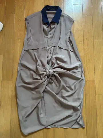 Liesse 슬리브리스 셔츠 원피스