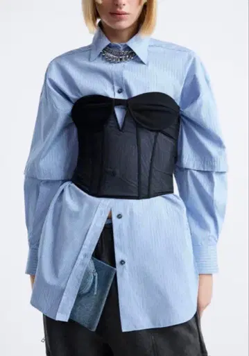 [ 완판 ] ZARA x MAISON SPECIAL 튤 코르셋 블랙