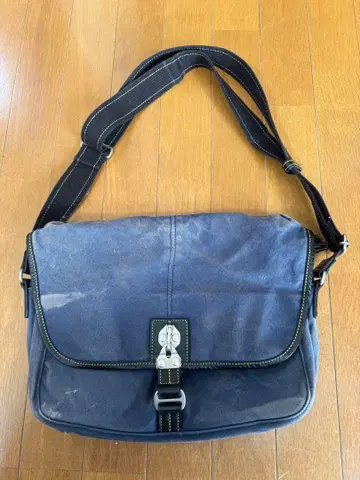 토요오카 가방 ] 직캔버스 L 숄더 (네이비)