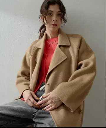 이번 시즌 인기 예약 상품 윔 가젯 리버 P코트 카멜