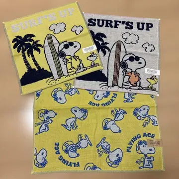 스누피 거즈 손수건 3개 세트