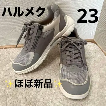 거의 새상품 하르메쿠 경량 지퍼 달린 액티브 스니커즈